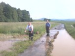 Wypompowywanie wody w Moszczance